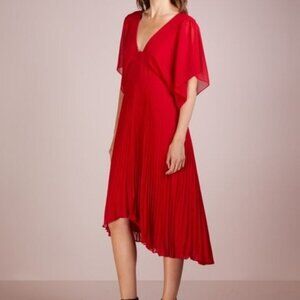 Club Monaco Zorbina Gypsy Red Dress Bohemian Chic Size 12